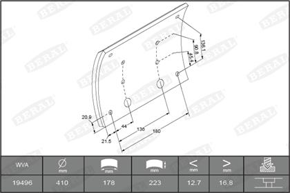 Bremsbelagsatz, Trommelbremse