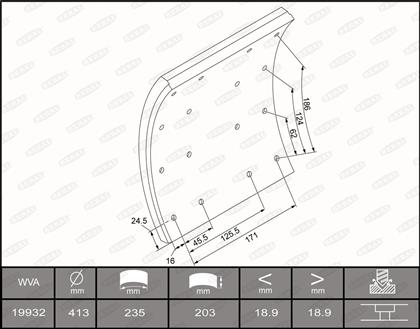 Bremsbelagsatz, Trommelbremse