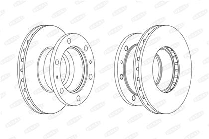 Bremsscheibe belüftet