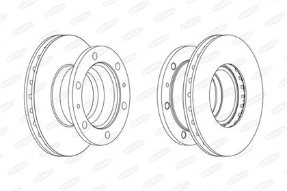 Bremsscheibe belüftet