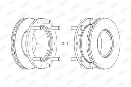 Bremsscheibe belüftet