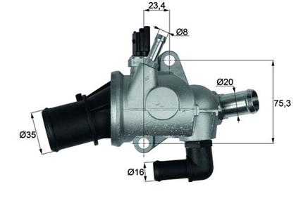 Thermostat, Kühlmittel