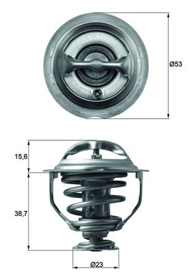 Thermostat, Kühlmittel
