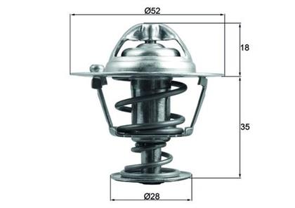 Thermostat, Kühlmittel