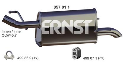 Endschalldämpfer Opel