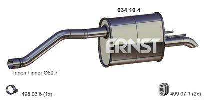 Endschalldämpfer Opel