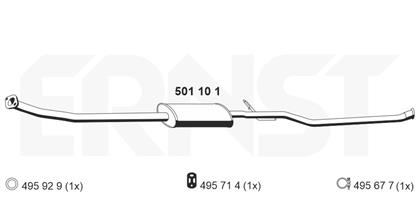Mittelschalldämpfer