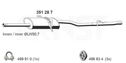 Endschalldämpfer Mercedes