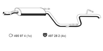 Endschalldämpfer Mercedes