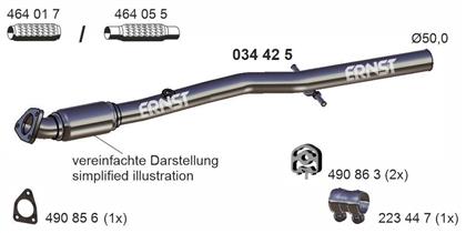 Abgasrohr Opel