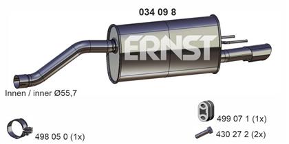 Endschalldämpfer Opel