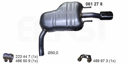 Endschalldämpfer Opel