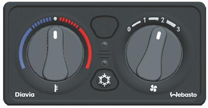 Man.Bedienelement Klima m.Temperatur 24V