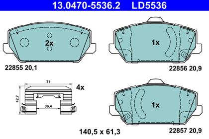 Bremsbelagsatz Ceramic vorne Hyundai