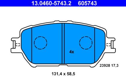 Bremsbelagsatz vorne