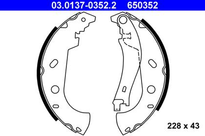 Bremsbackensatz Trommelbremse