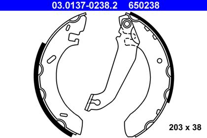Bremsbackensatz Trommelbremse