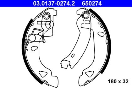 Bremsbackensatz Trommelbremse