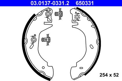 Trommelbremsbelag-Satz