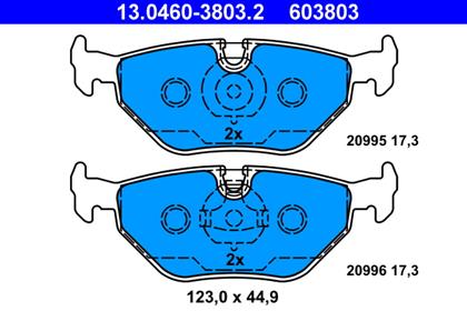 Bremsbelagsatz hinten BMW