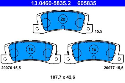 Bremsbelagsatz hinten