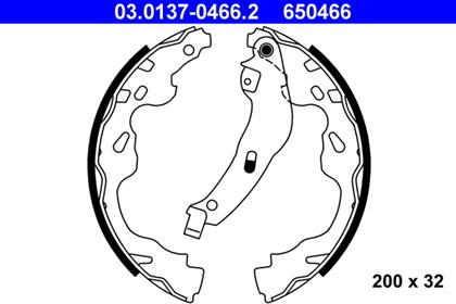 Bremsbackensatz Trommelbremse