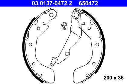 Bremsbackensatz Trommelbremse