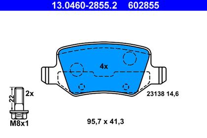 Bremsbelagsatz hinten Mercedes