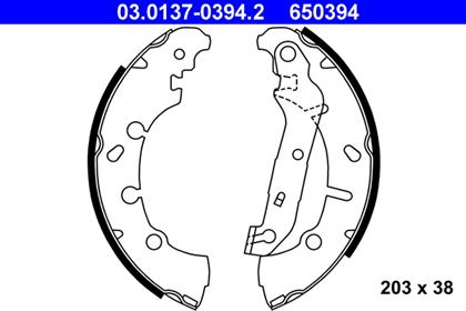 Bremsbackensatz Trommelbremse