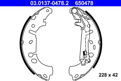 Bremsbackensatz Trommelbremse