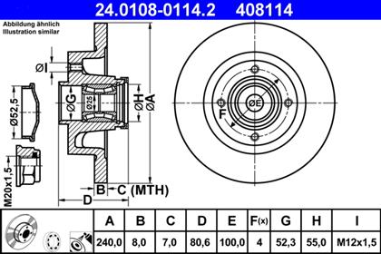 Bremsscheibe hinten Renault