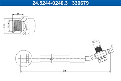 Bremsschlauch hinten Audi