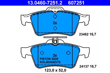 Bremsbelagsatz hinten Renault