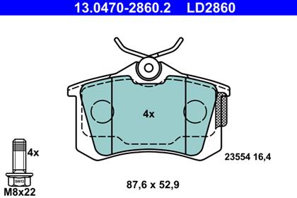 Bremsbelagsatz Ceramic hinten