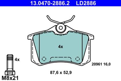 Bremsbelagsatz Ceramic hinten