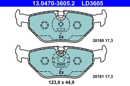 Bremsbelagsatz Ceramic hinten