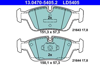Bremsbelagsatz Ceramic vorne BMW