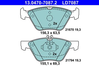 Bremsbelagsatz Ceramic vorne