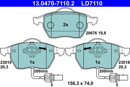 Bremsbelagsatz Ceramic vorne