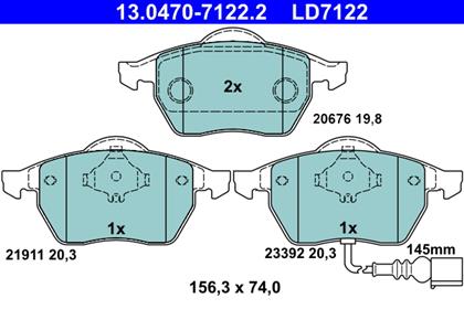 Bremsbelagsatz Ceramic vorne