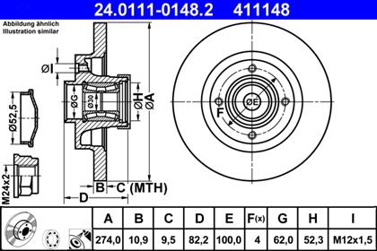 Bremsscheibe hinten Renault