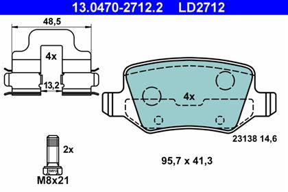 Bremsbelagsatz Ceramic hinten Mercedes