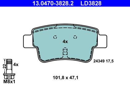 Bremsbelagsatz Ceramic hinten