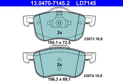Bremsbelagsatz Ceramic vorne Volvo