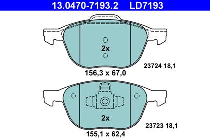 Bremsbelagsatz Ceramic vorne
