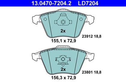 Bremsbelagsatz Ceramic vorne