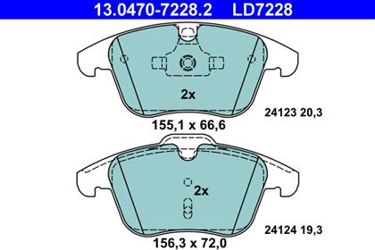 Bremsbelagsatz Ceramic vorne