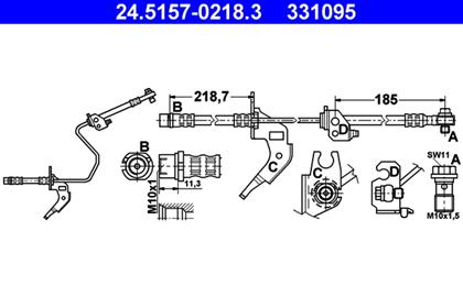 Bremsschlauch hinten links