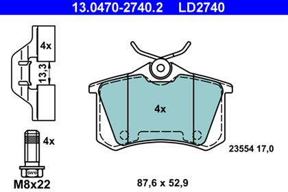 Bremsbelagsatz Ceramic hinten