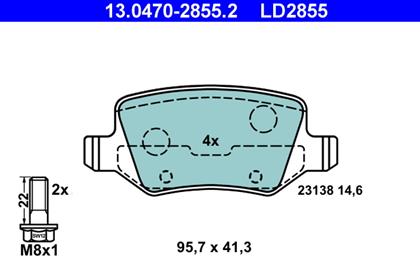 Bremsbelagsatz Ceramic hinten Mercedes